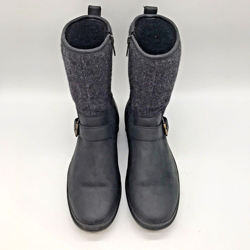 UGG Black and Gray Combat Boots - Picture 5 of 12